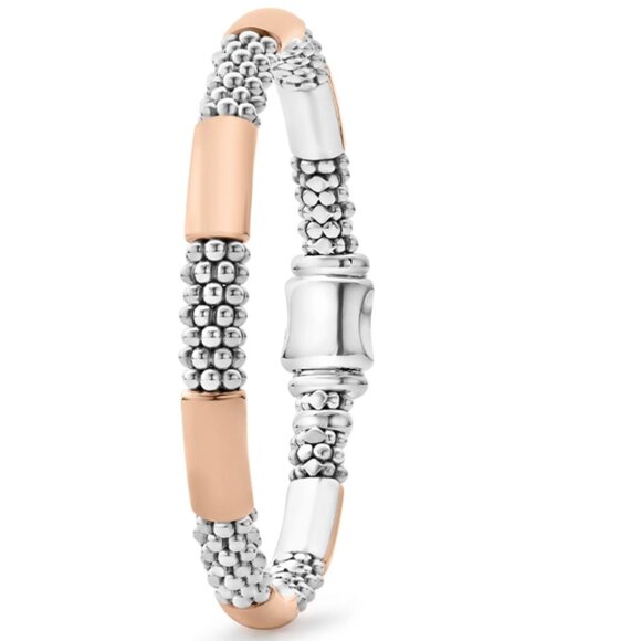 LAGOS Jewelry - High Bar  Rose Gold Station Caviar Bracelet | 6mm from Lagos Sz 6